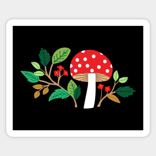 Woodland mushroom Sticker